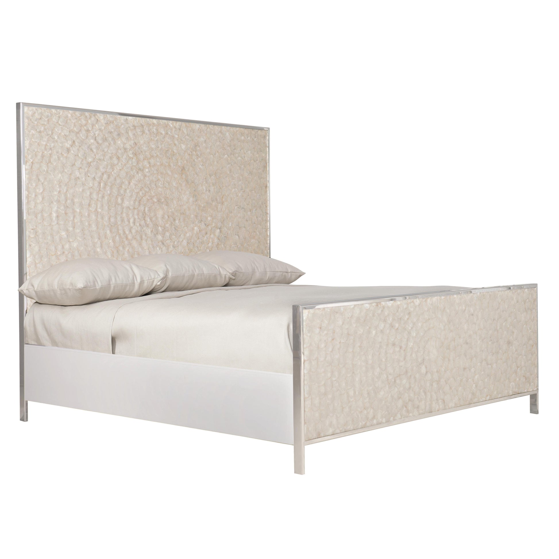 Luxury Helios Capiz Shell Panel Bed Modern Italian Style for Villa