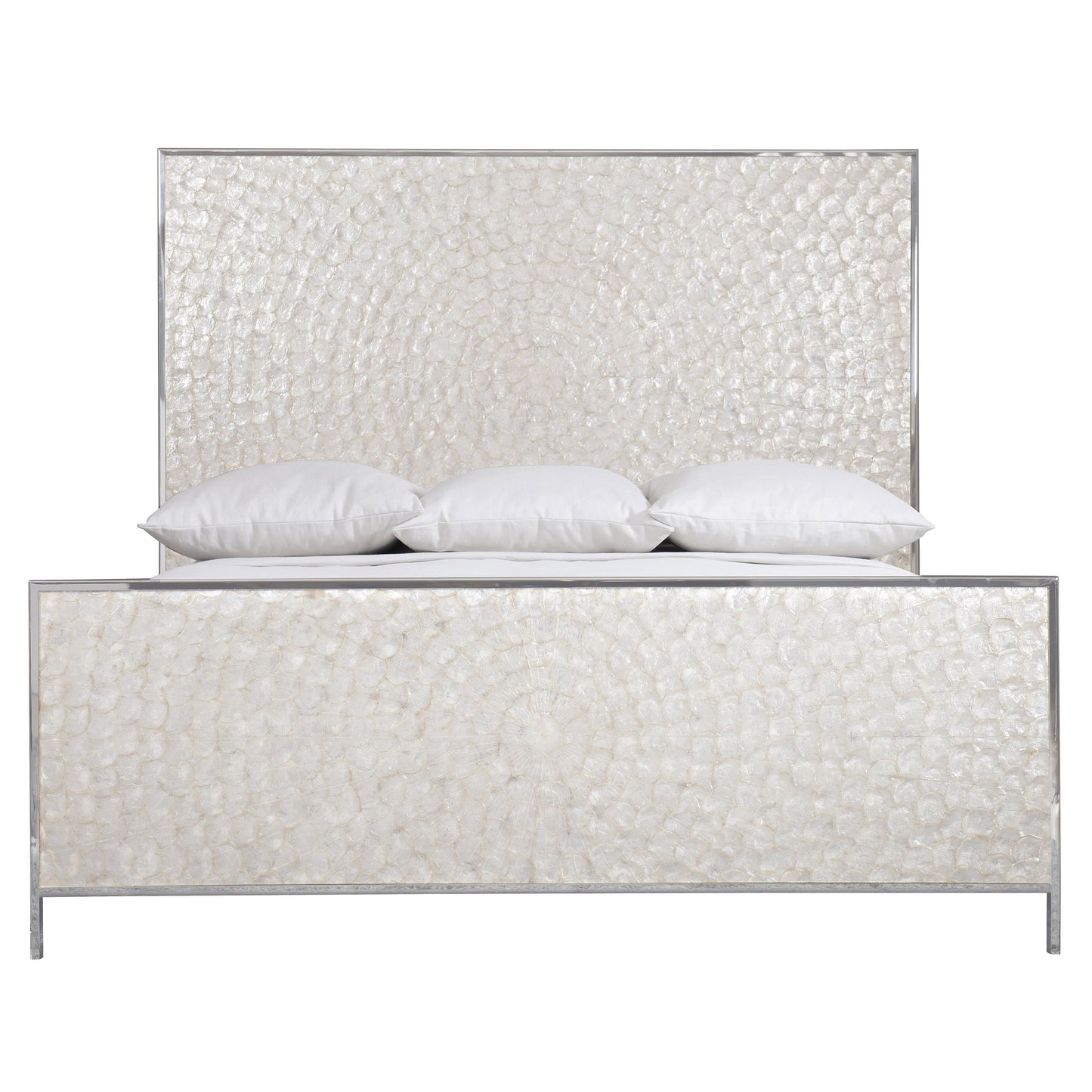 Luxury Helios Capiz Shell Panel Bed Modern Italian Style for Villa