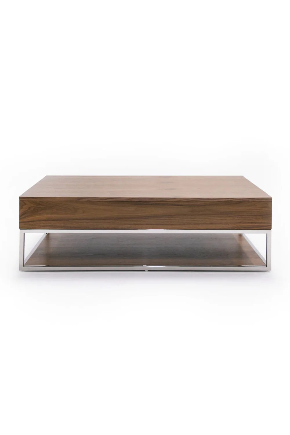 Luxury Heloise Walnut Veneer Coffee Table Modern Italian Style for Villa
