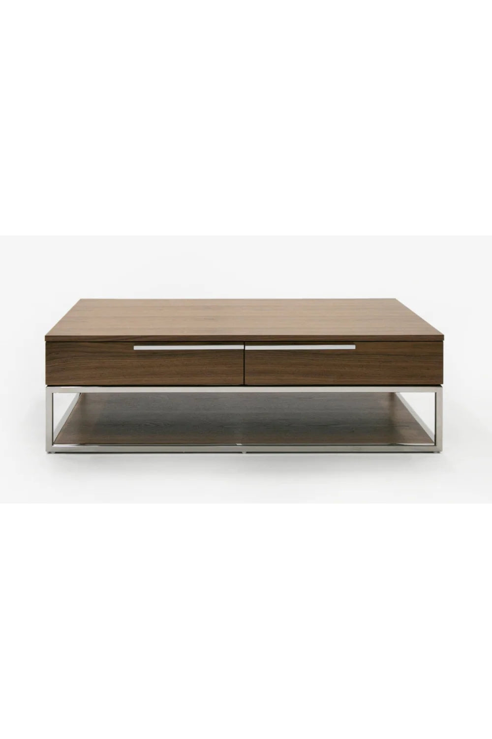 Luxury Heloise Walnut Veneer Coffee Table Modern Italian Style for Villa