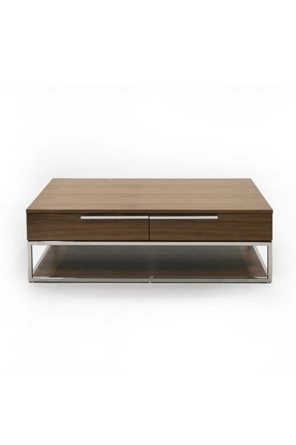 Luxury Heloise Walnut Veneer Coffee Table Modern Italian Style for Villa