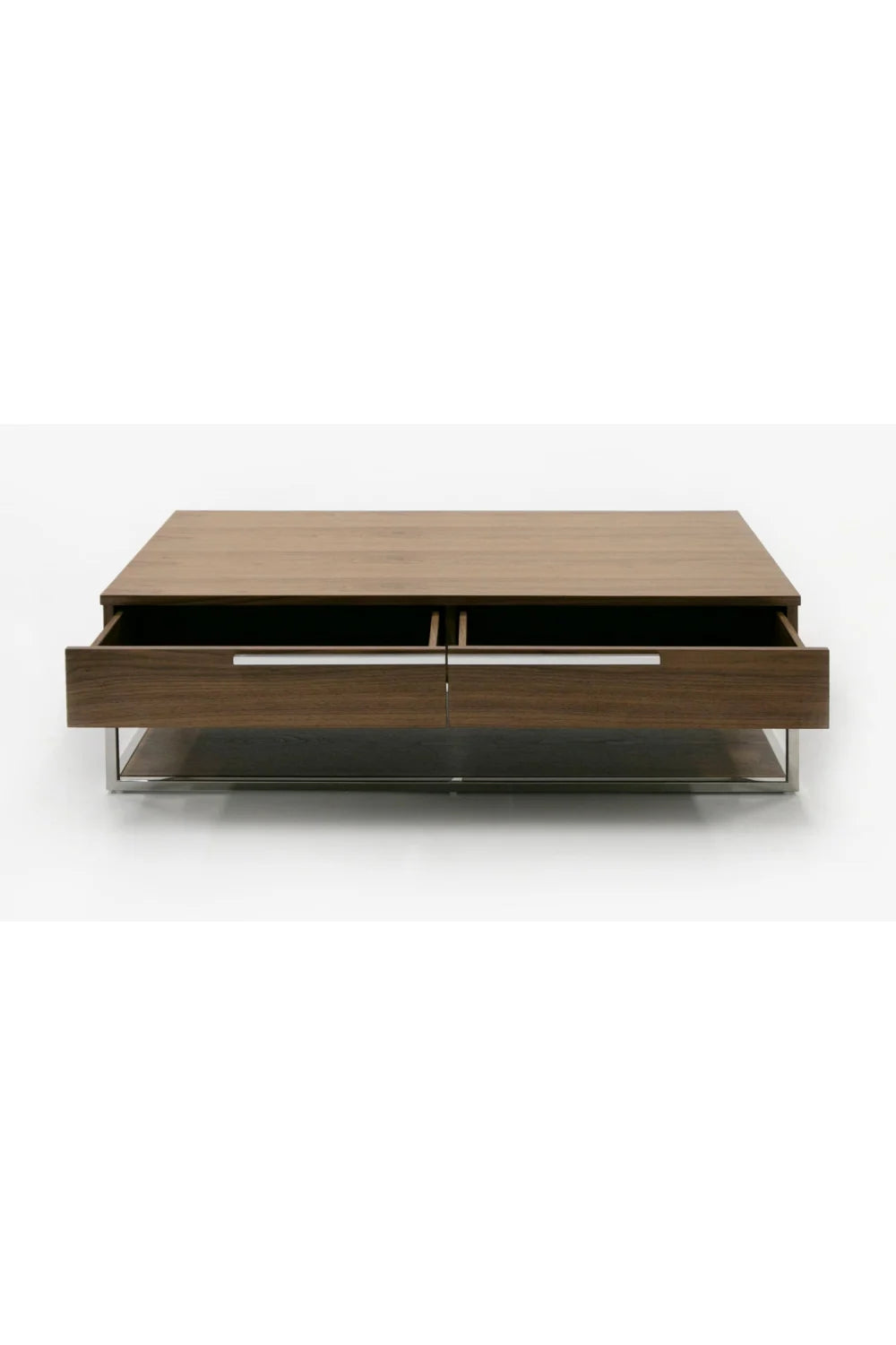 Luxury Heloise Walnut Veneer Coffee Table Modern Italian Style for Villa