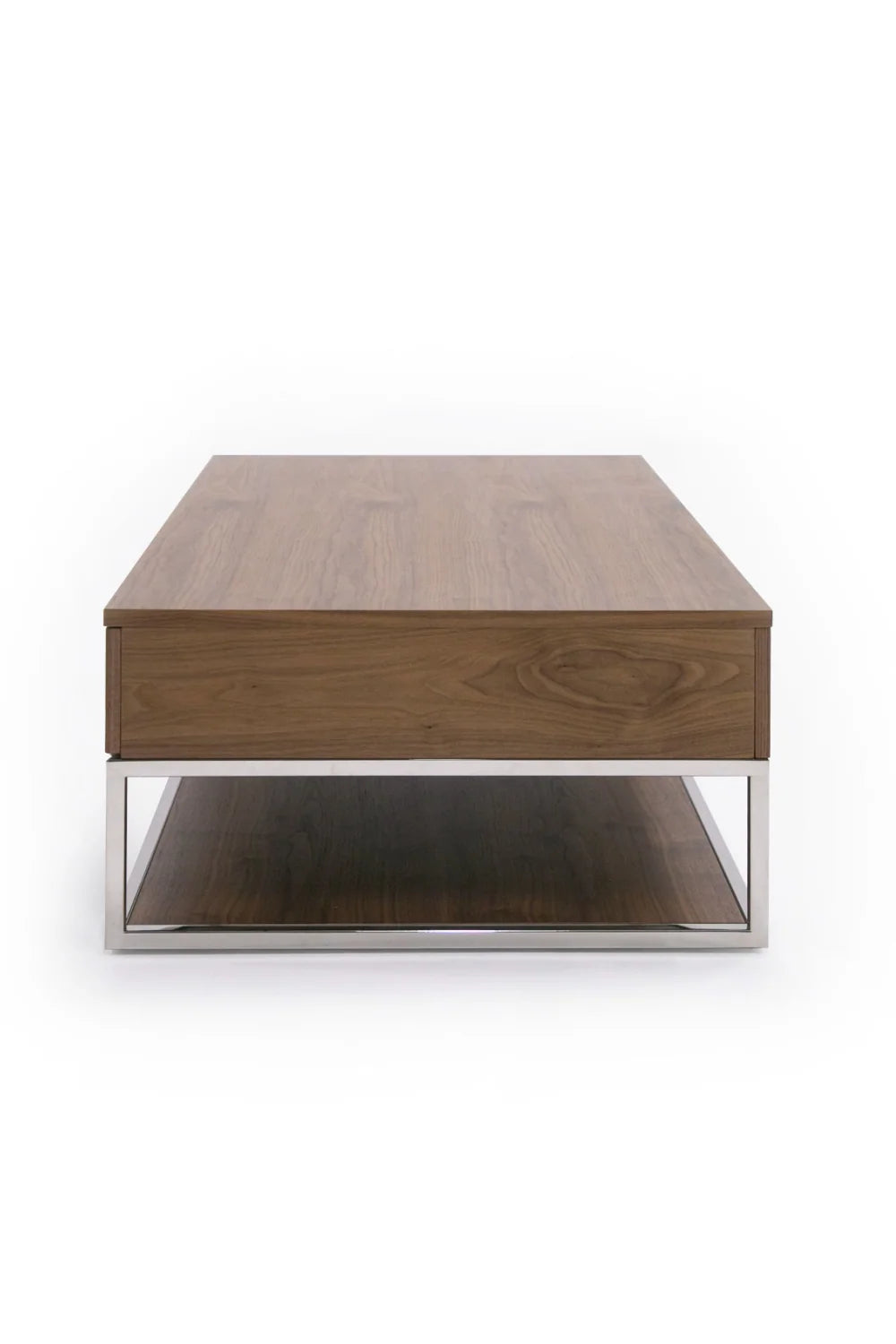 Luxury Heloise Walnut Veneer Coffee Table Modern Italian Style for Villa