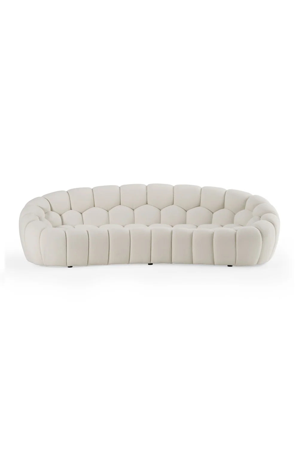 Luxury Hexagonal Tufted Curved Sofa Modern Italian Style for Villa