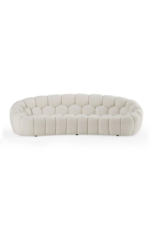 Luxury Hexagonal Tufted Curved Sofa Modern Italian Style for Villa