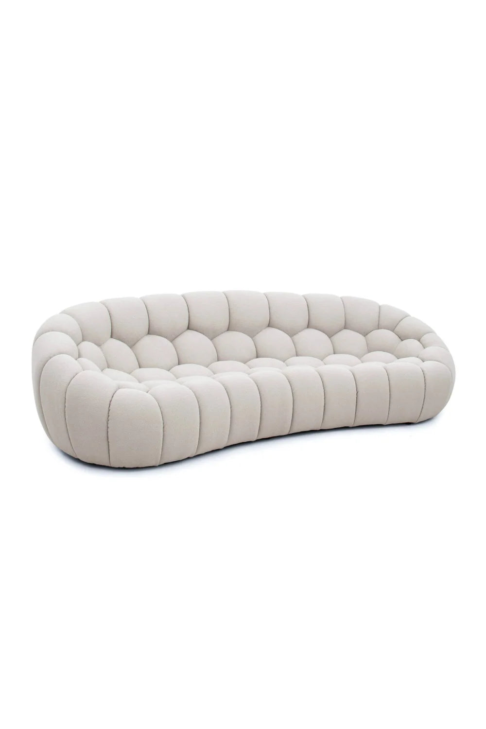 Luxury Hexagonal Tufted Curved Sofa Modern Italian Style for Villa