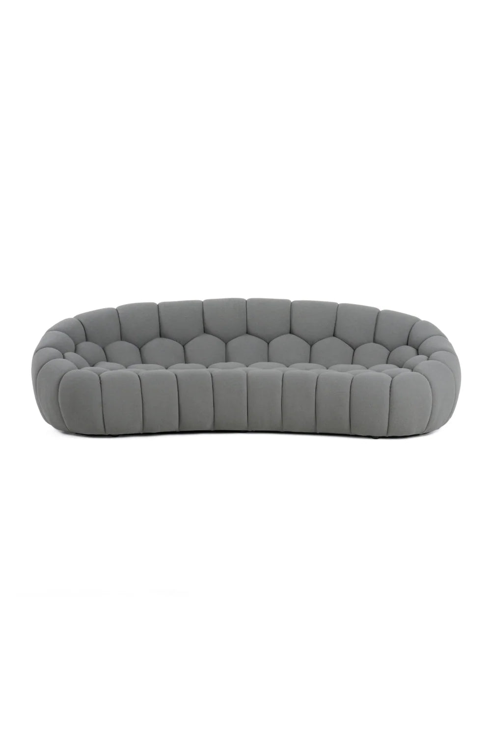 Luxury Hexagonal Tufted Curved Sofa Modern Italian Style for Villa
