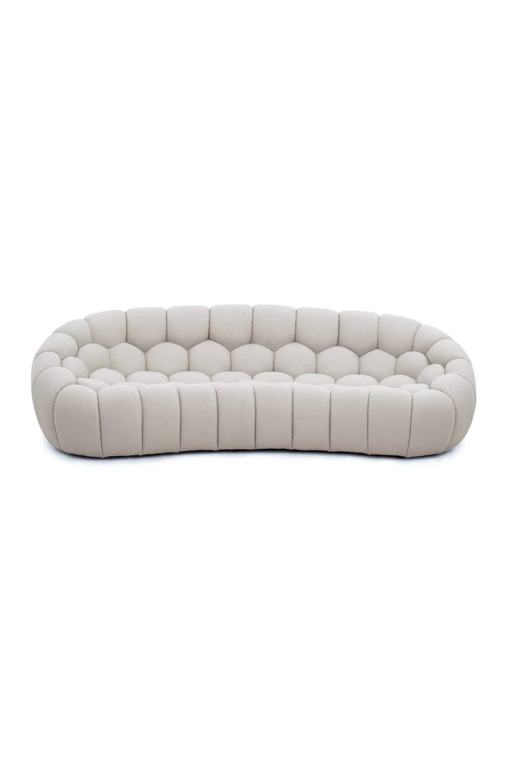 Luxury Hexagonal Tufted Curved Sofa Modern Italian Style for Villa