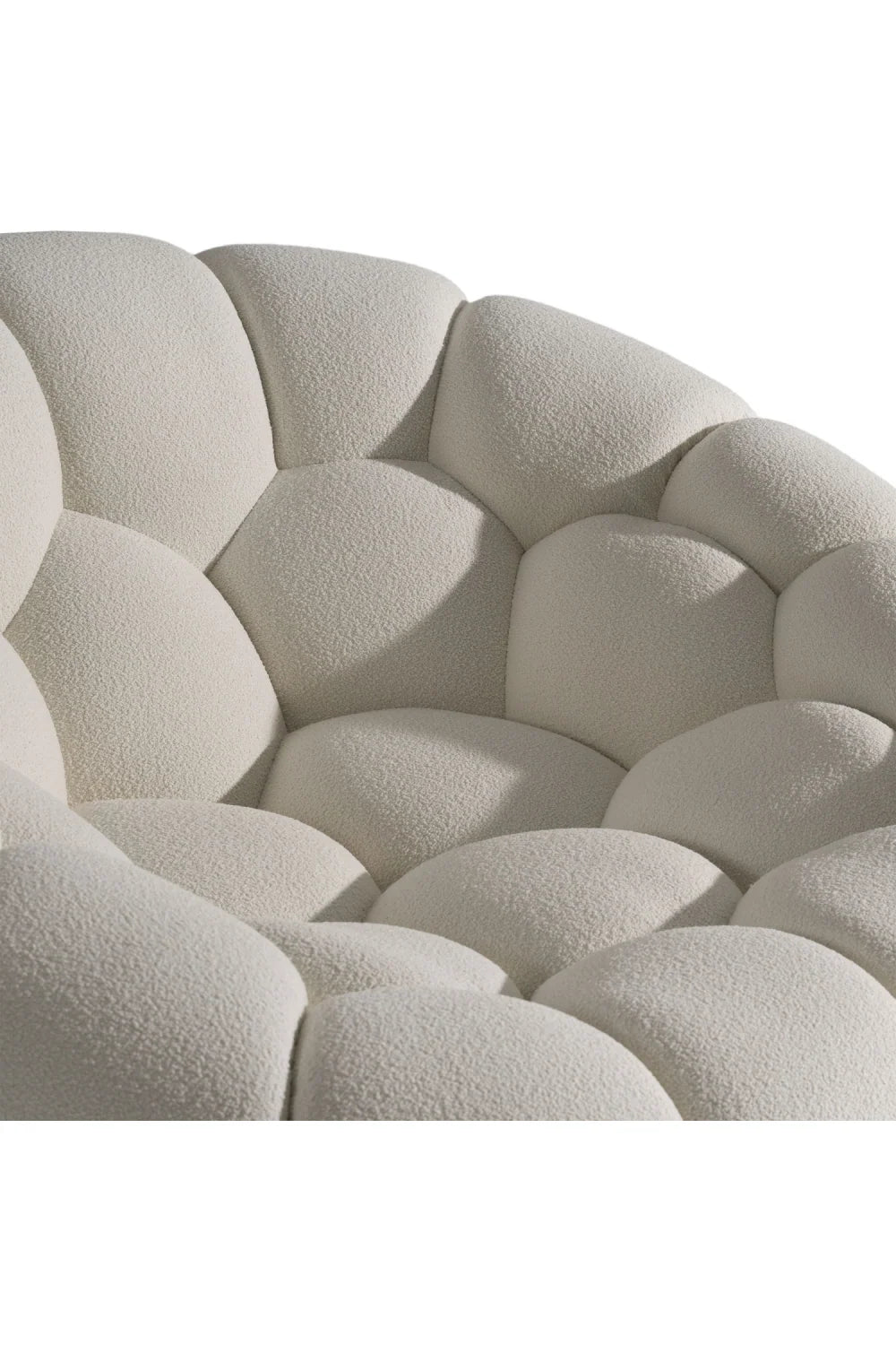 Luxury Hexagonal-Tufted Lounge Chair Modern Italian Style for Villa