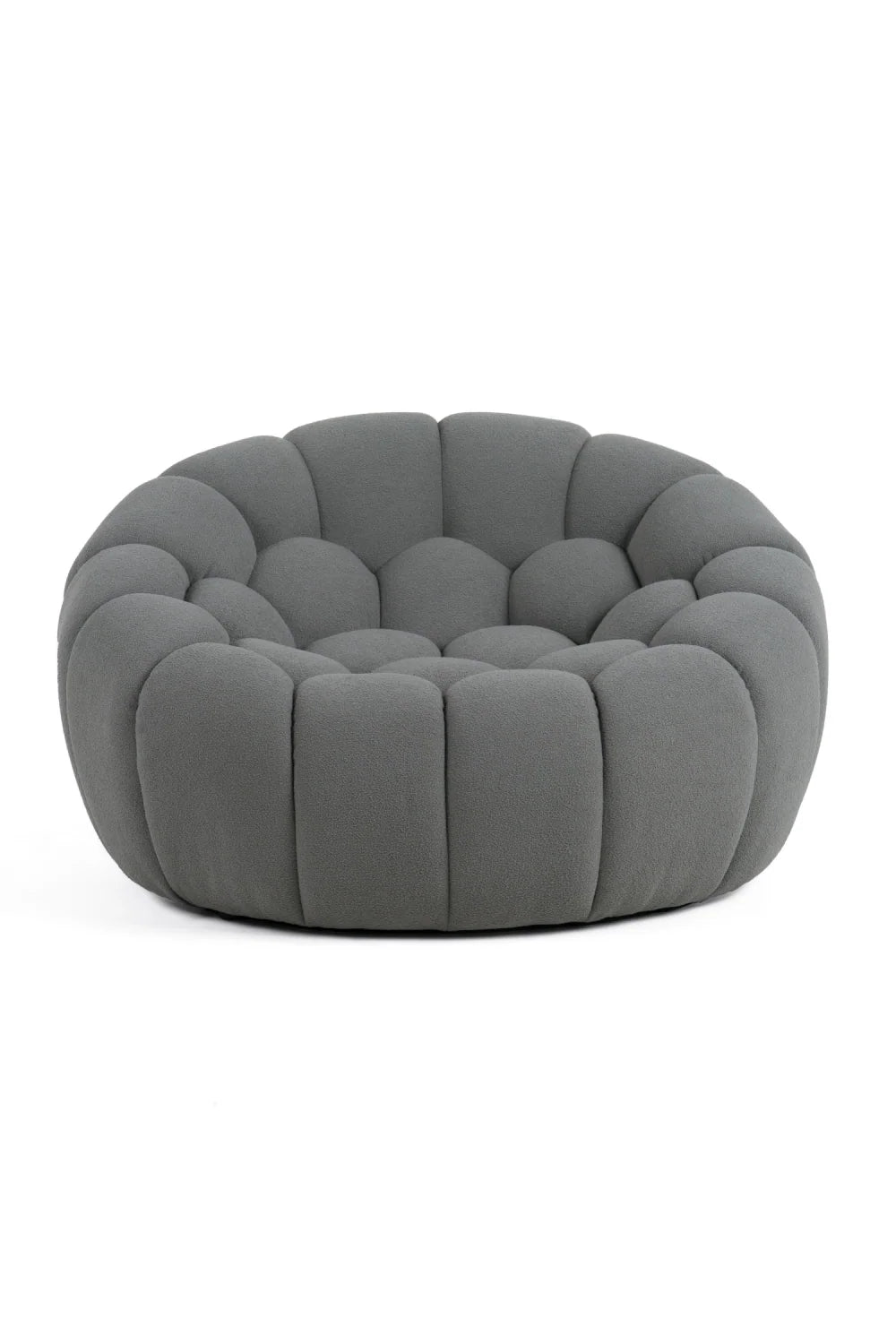 Luxury Hexagonal-Tufted Lounge Chair Modern Italian Style for Villa