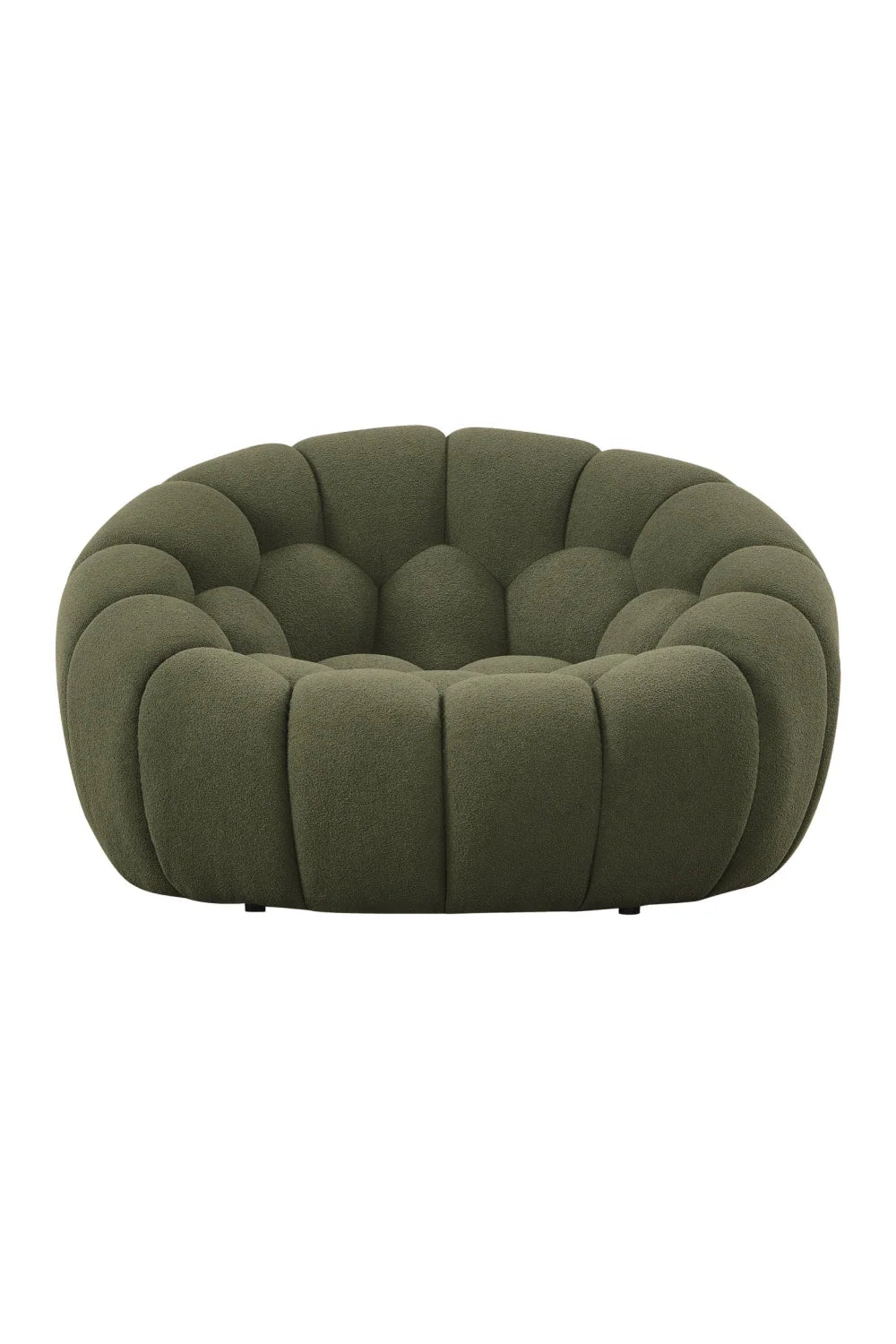 Luxury Hexagonal-Tufted Lounge Chair Modern Italian Style for Villa