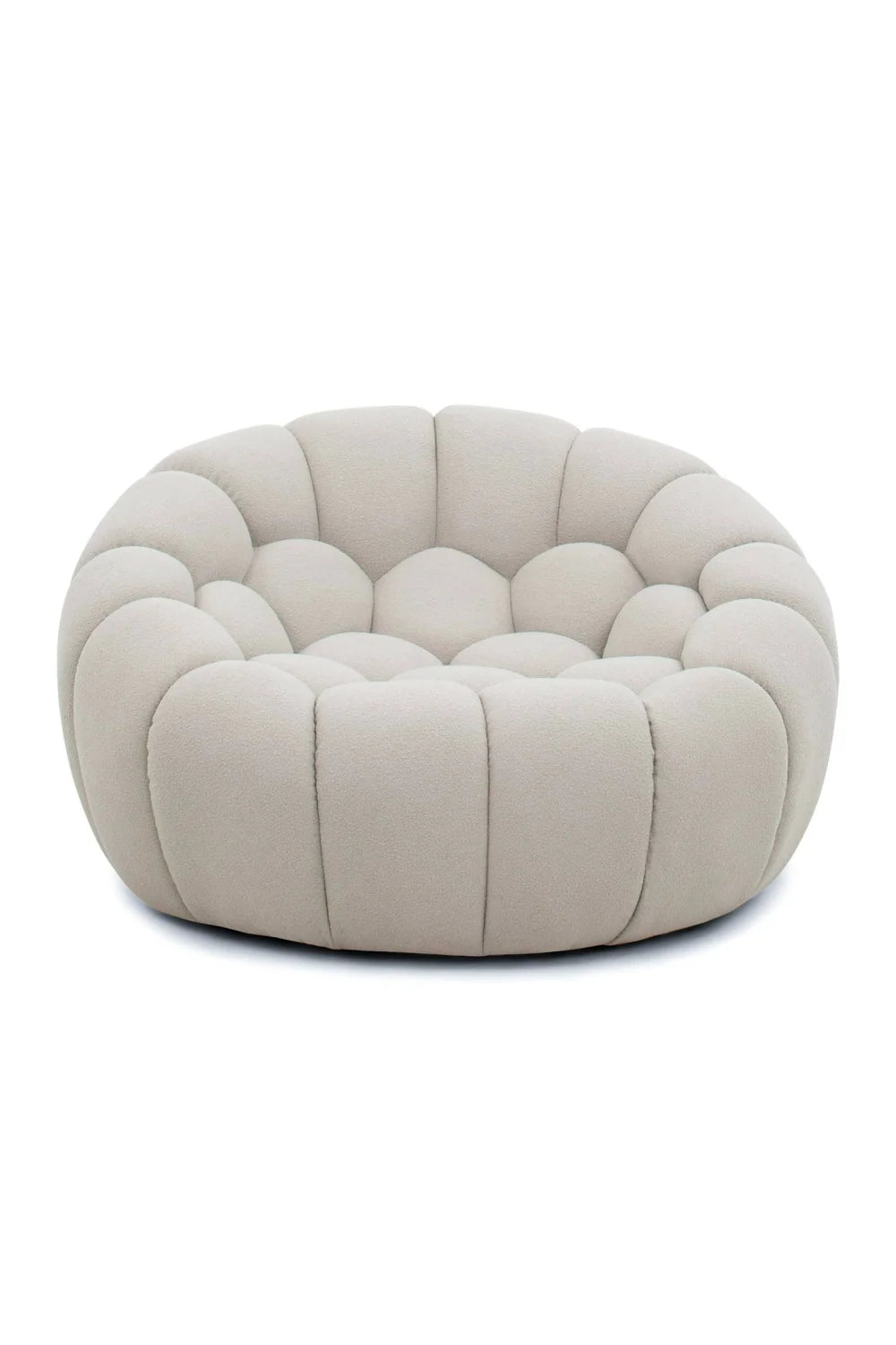 Luxury Hexagonal-Tufted Lounge Chair Modern Italian Style for Villa