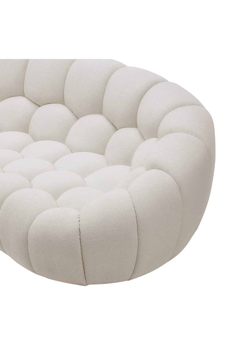 Luxury Hexagonal Tufted Loveseat Modern Italian Style for Villa