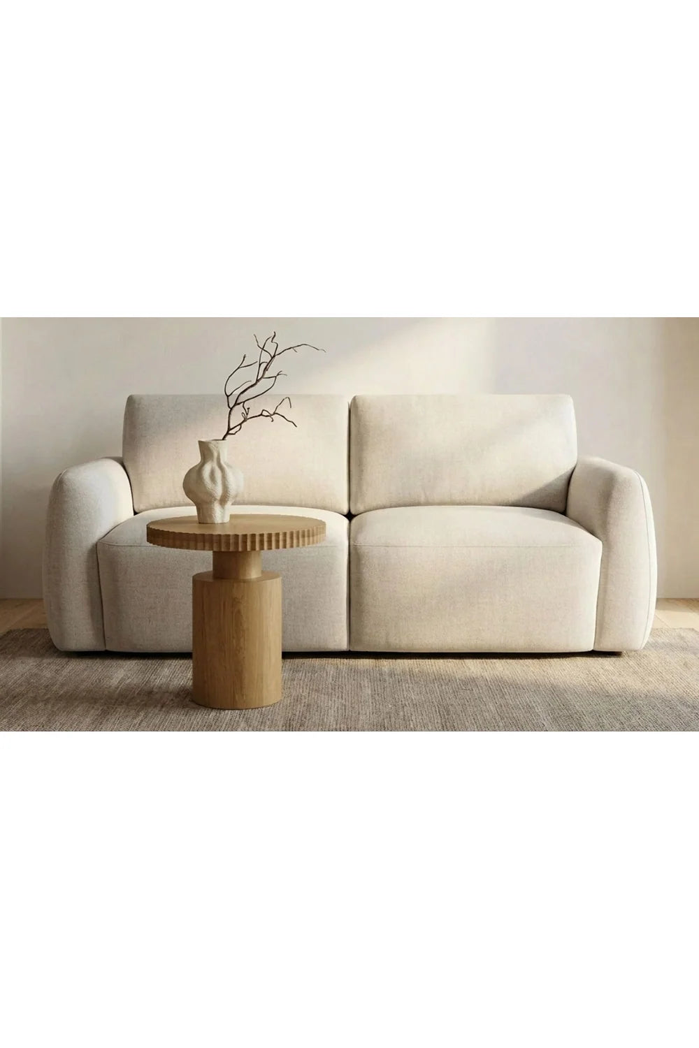 Luxury High Back Fabric Sofa Modern Italian Style for Villa