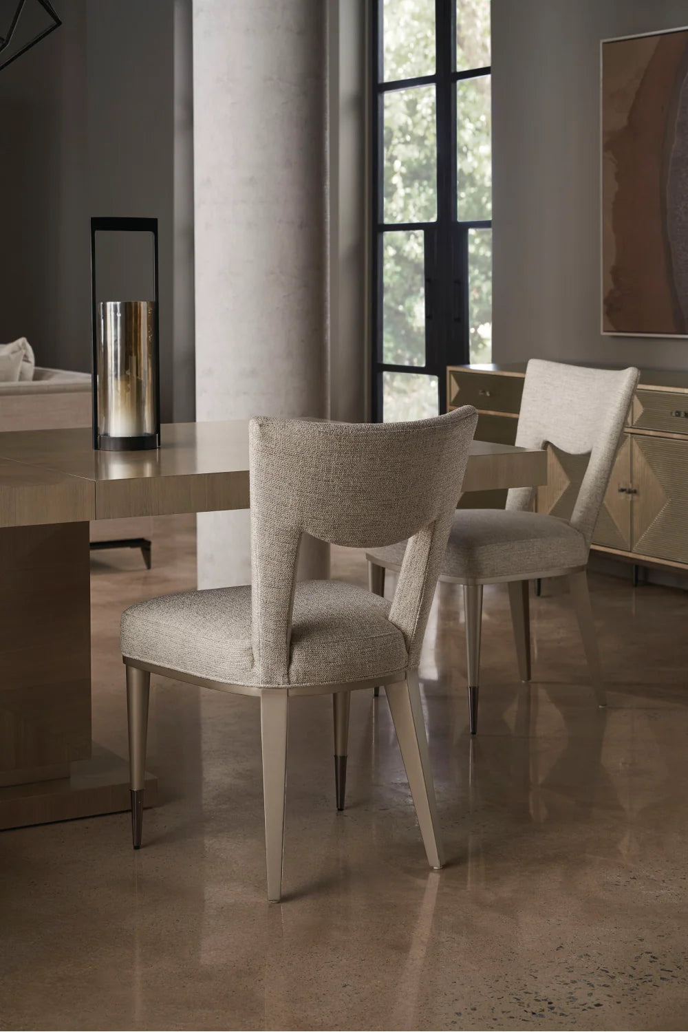Luxury Horizon Wooden Extendable Dining Table Modern Italian Style for Villa