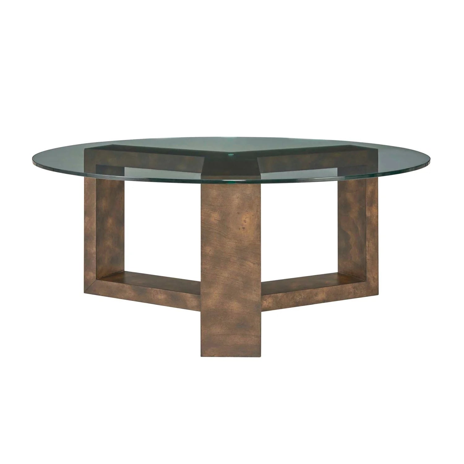 Luxury Ignis Tempered Glass Coffee Table Modern Italian Style for Villa