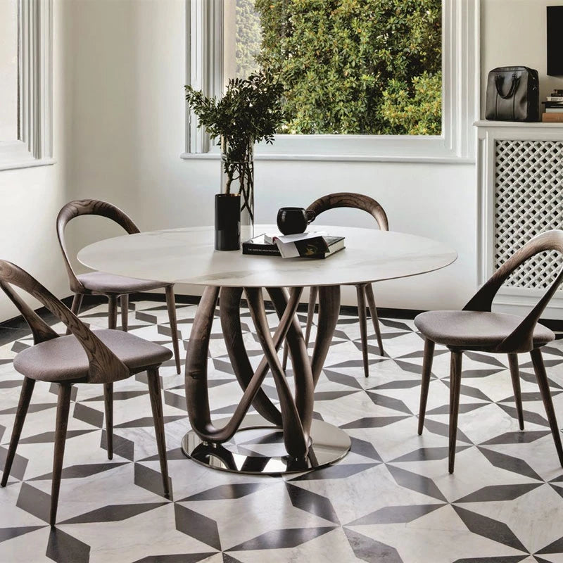 Luxury Infinity Tondo Dining Table Modern Italian Style for Villa