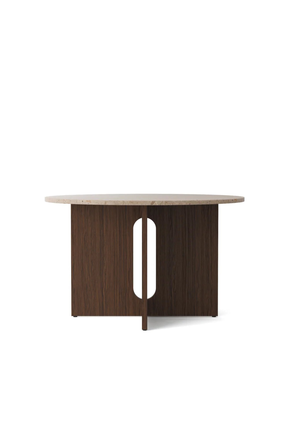 Luxury Intersecting-Base Round Dining Table Modern Italian Style for Villa