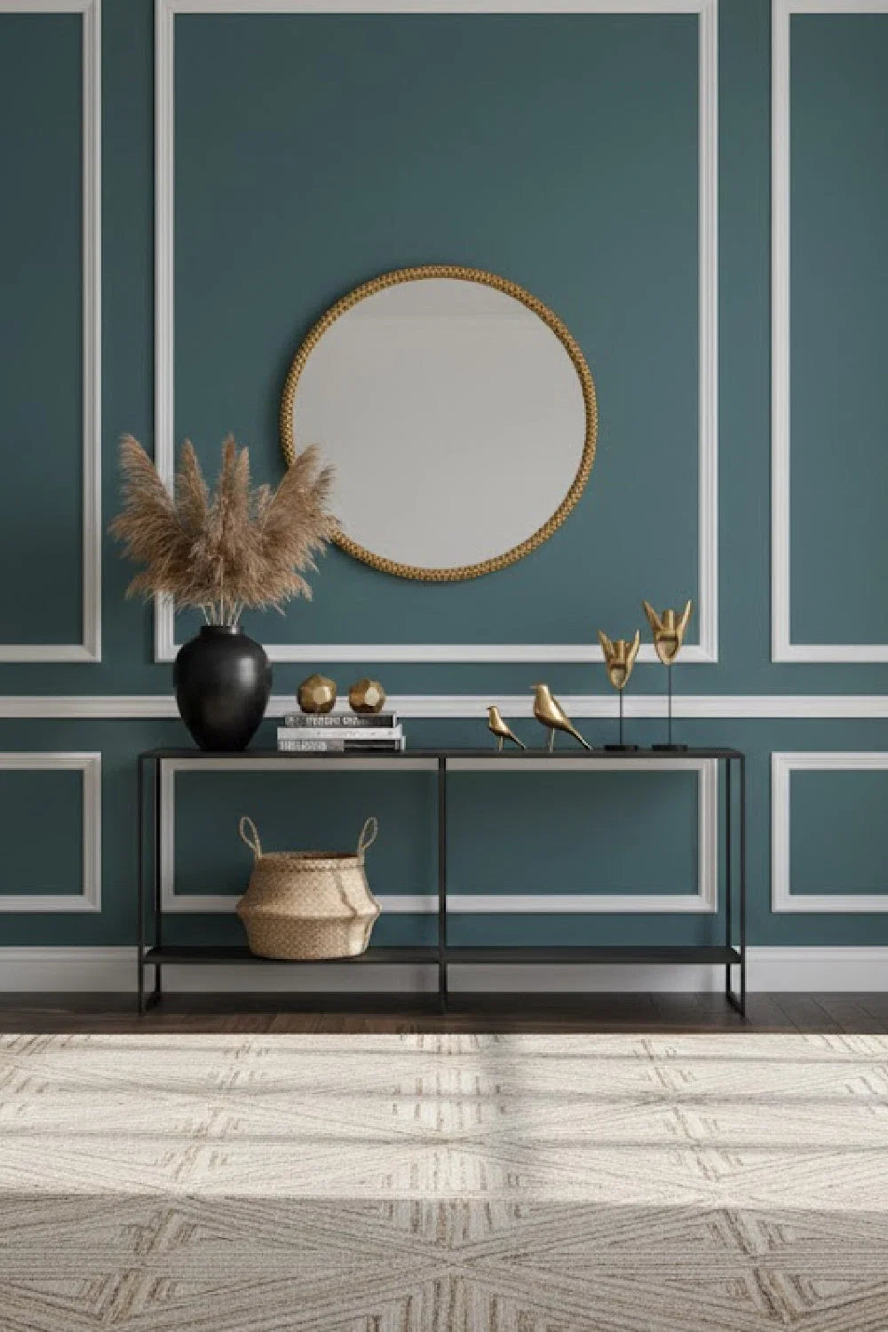 Luxury Iron Console Table Modern Italian Style for Villa