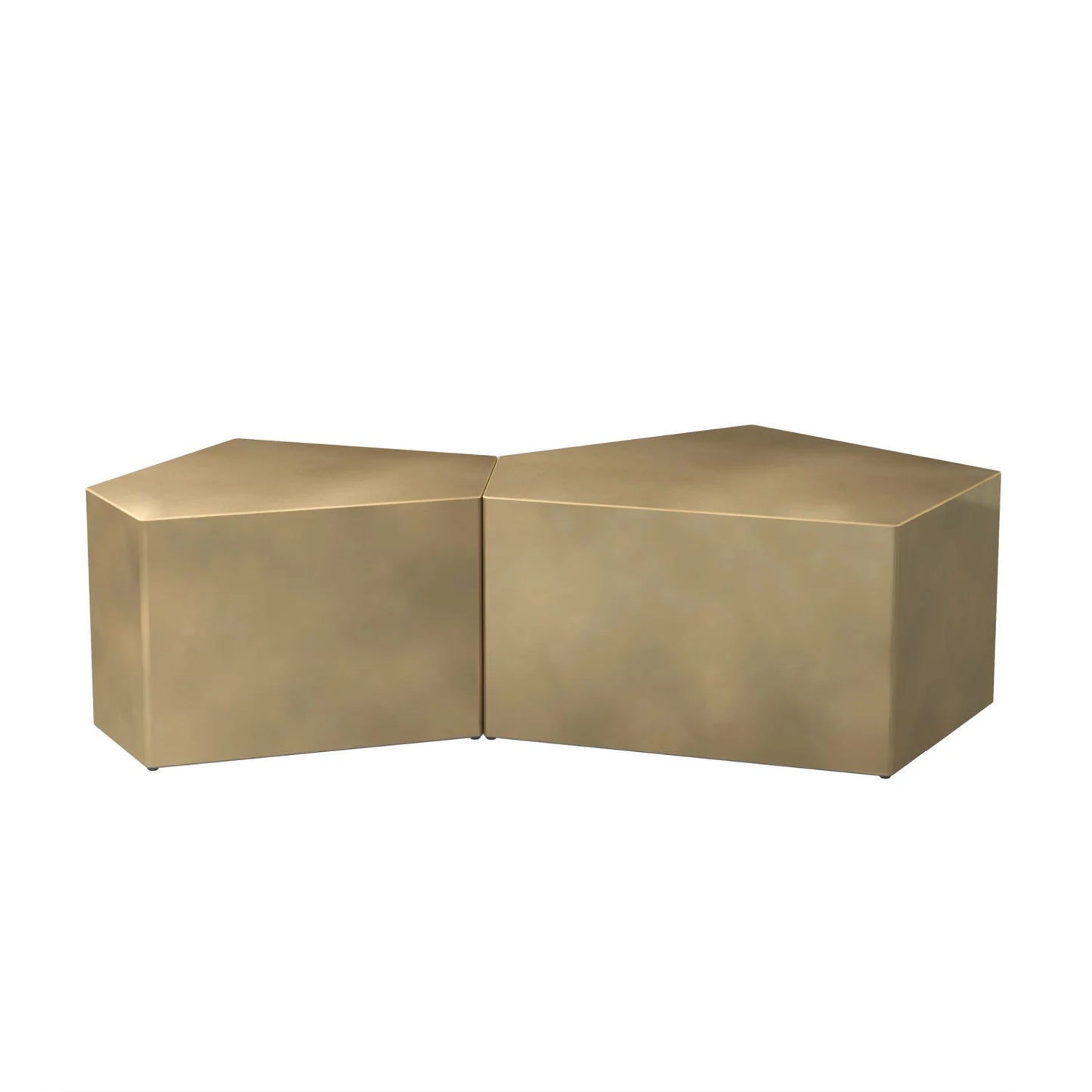 Luxury Irregular Pentagon Wood Coffee Table Modern Italian Style for Villa