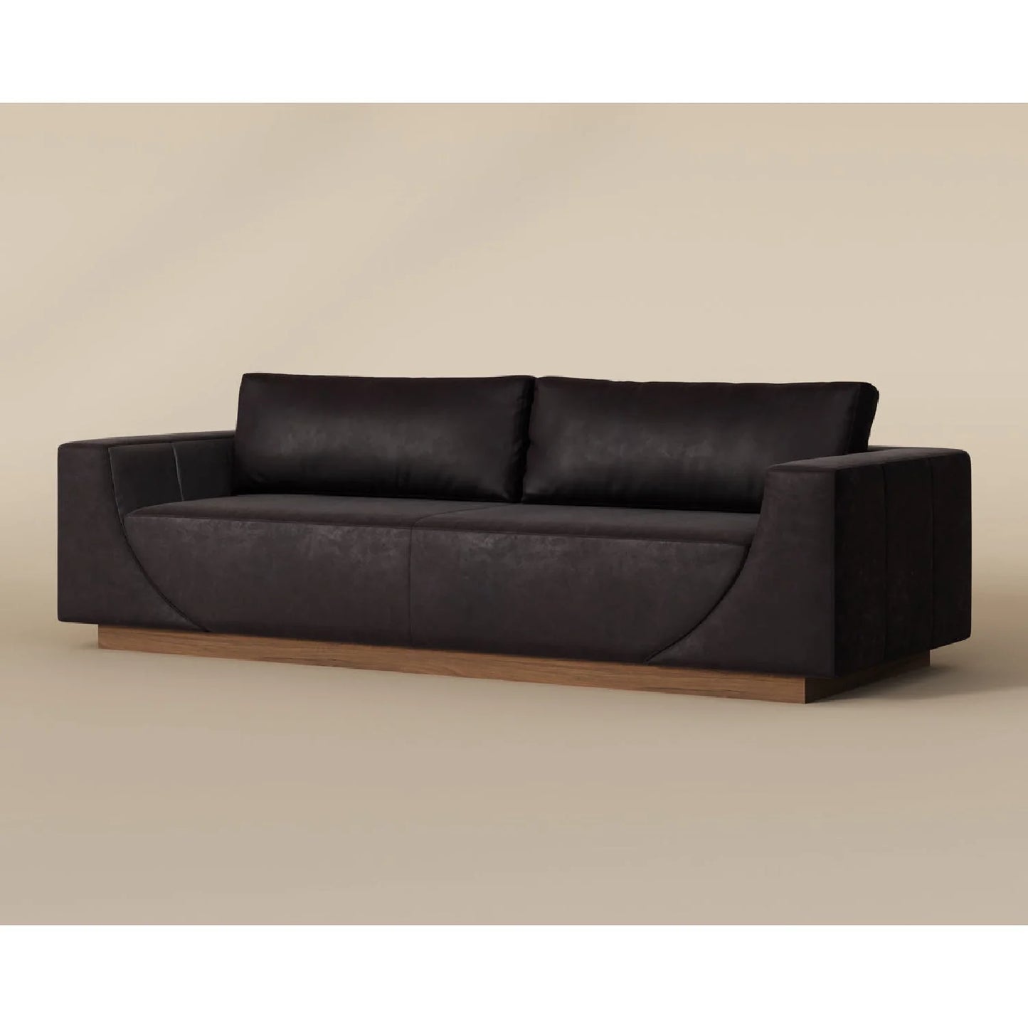 Luxury Italian Leather Sofa Modern Italian Style for Villa