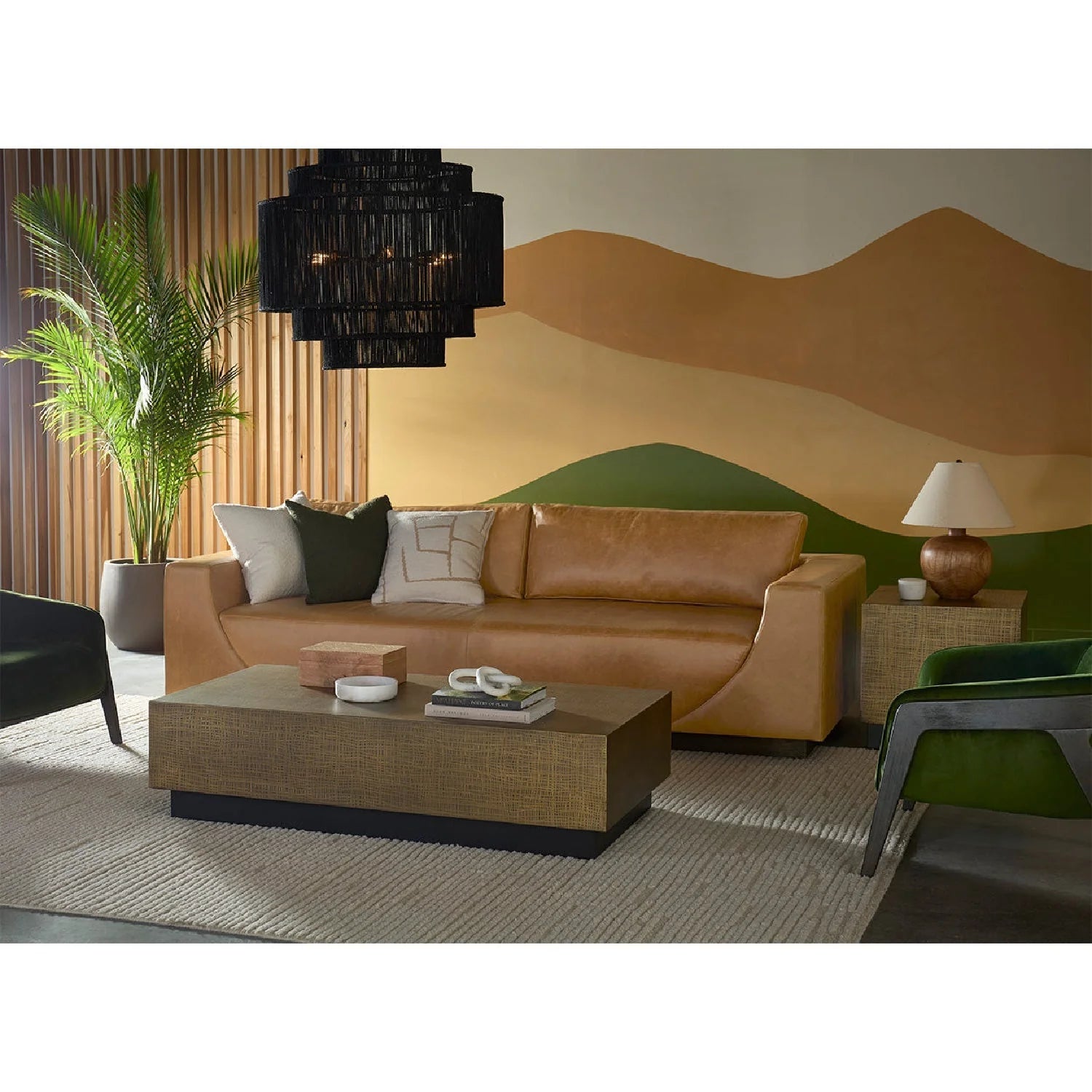 Luxury Italian Leather Sofa Modern Italian Style for Villa