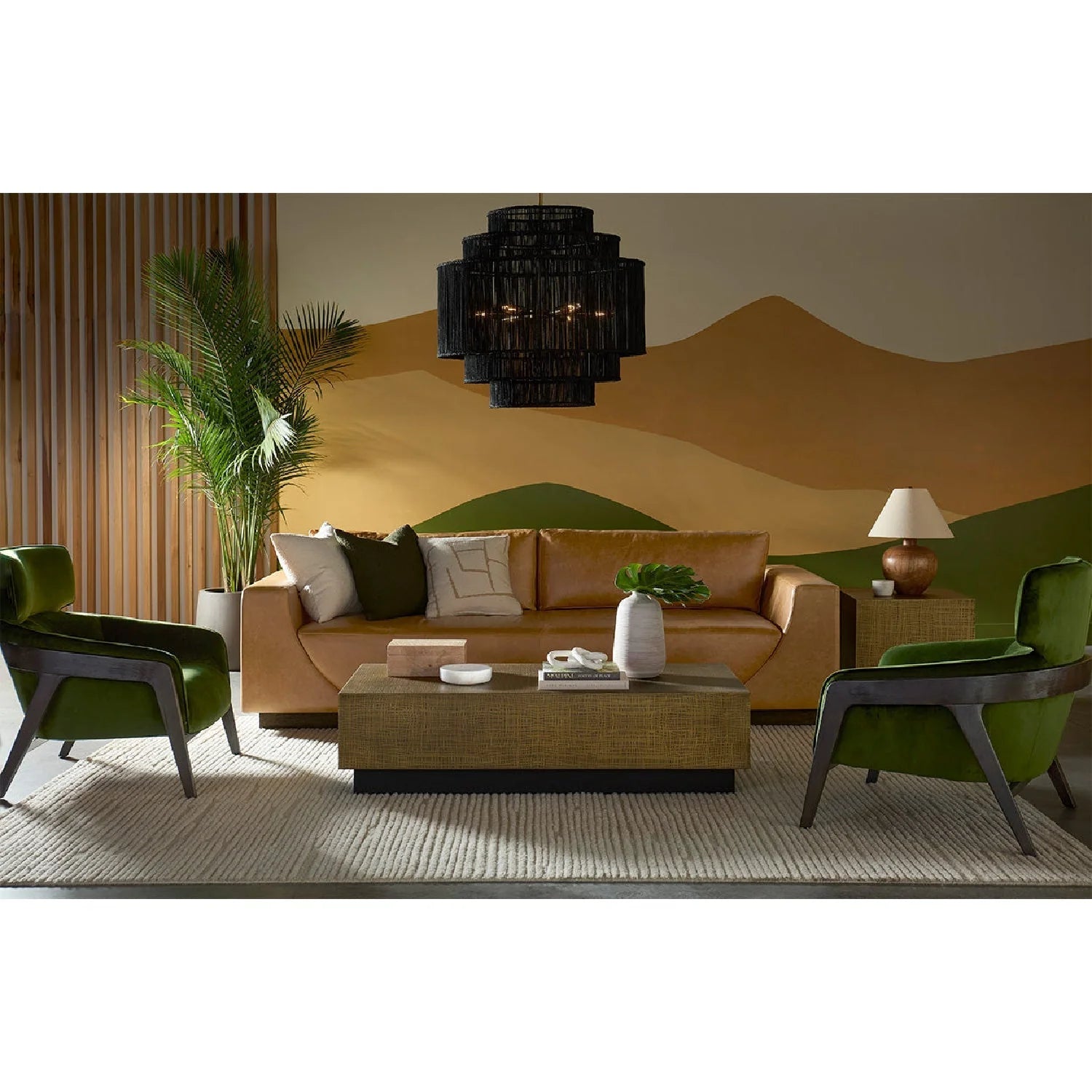 Luxury Italian Leather Sofa Modern Italian Style for Villa