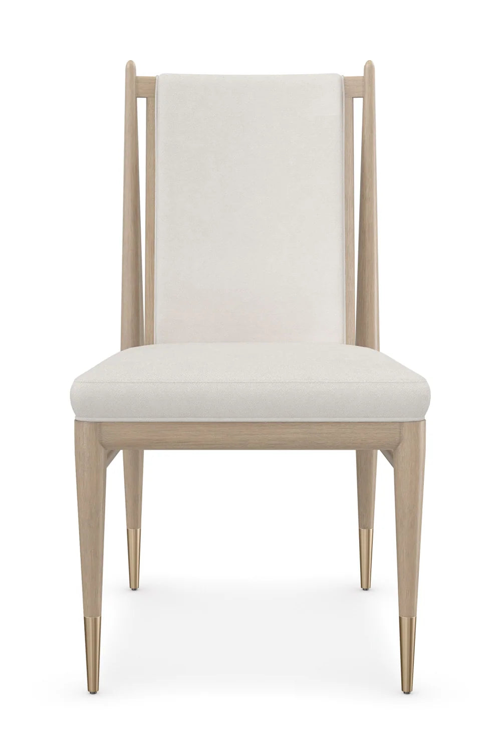 Luxury Ivory Bouclé Modern Dining Chair European Style for Villa
