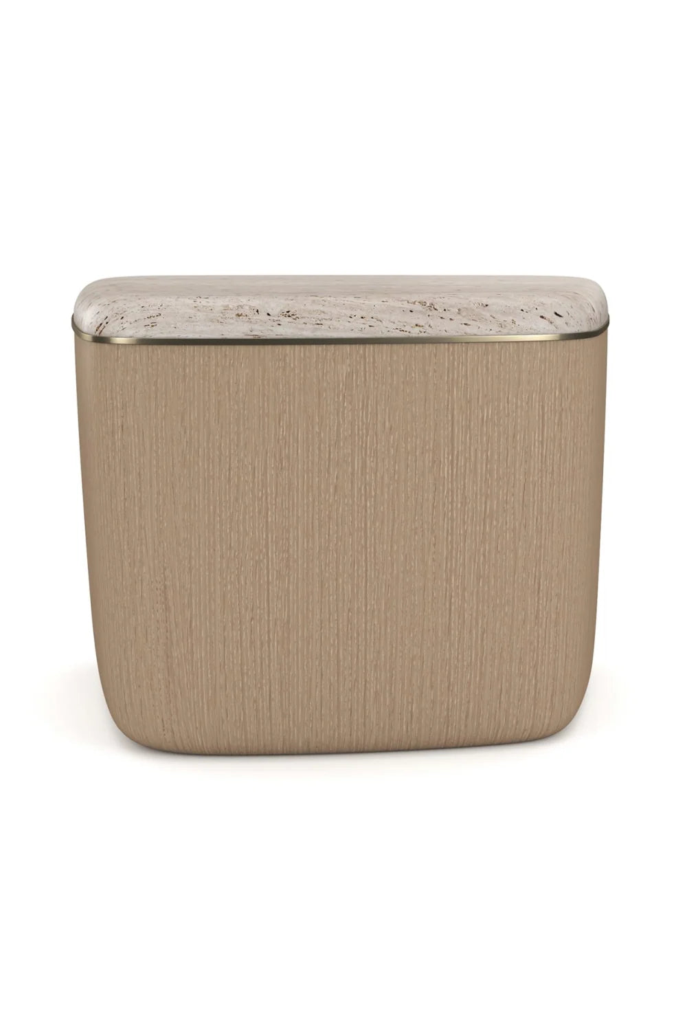 Luxury Ivory Boucle Travertine Coffee Table Modern Italian Style for Villa