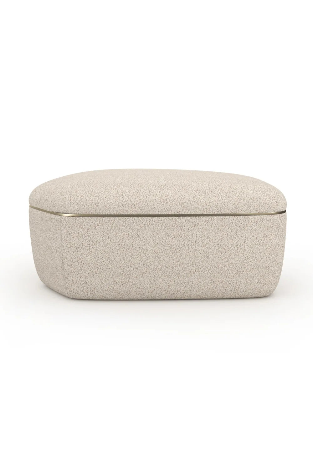 Luxury Ivory Boucle Travertine Coffee Table Modern Italian Style for Villa