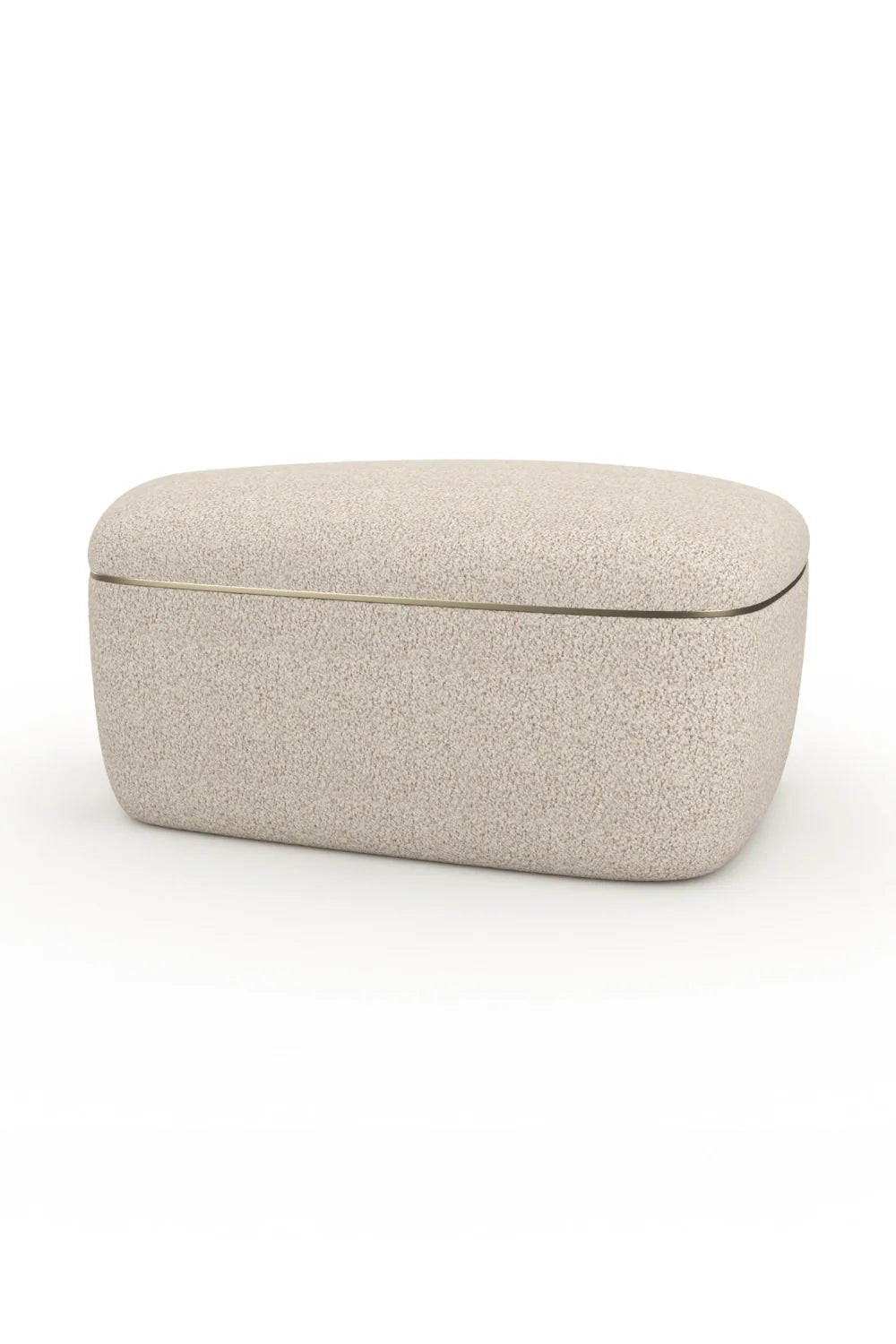 Luxury Ivory Boucle Travertine Coffee Table Modern Italian Style for Villa