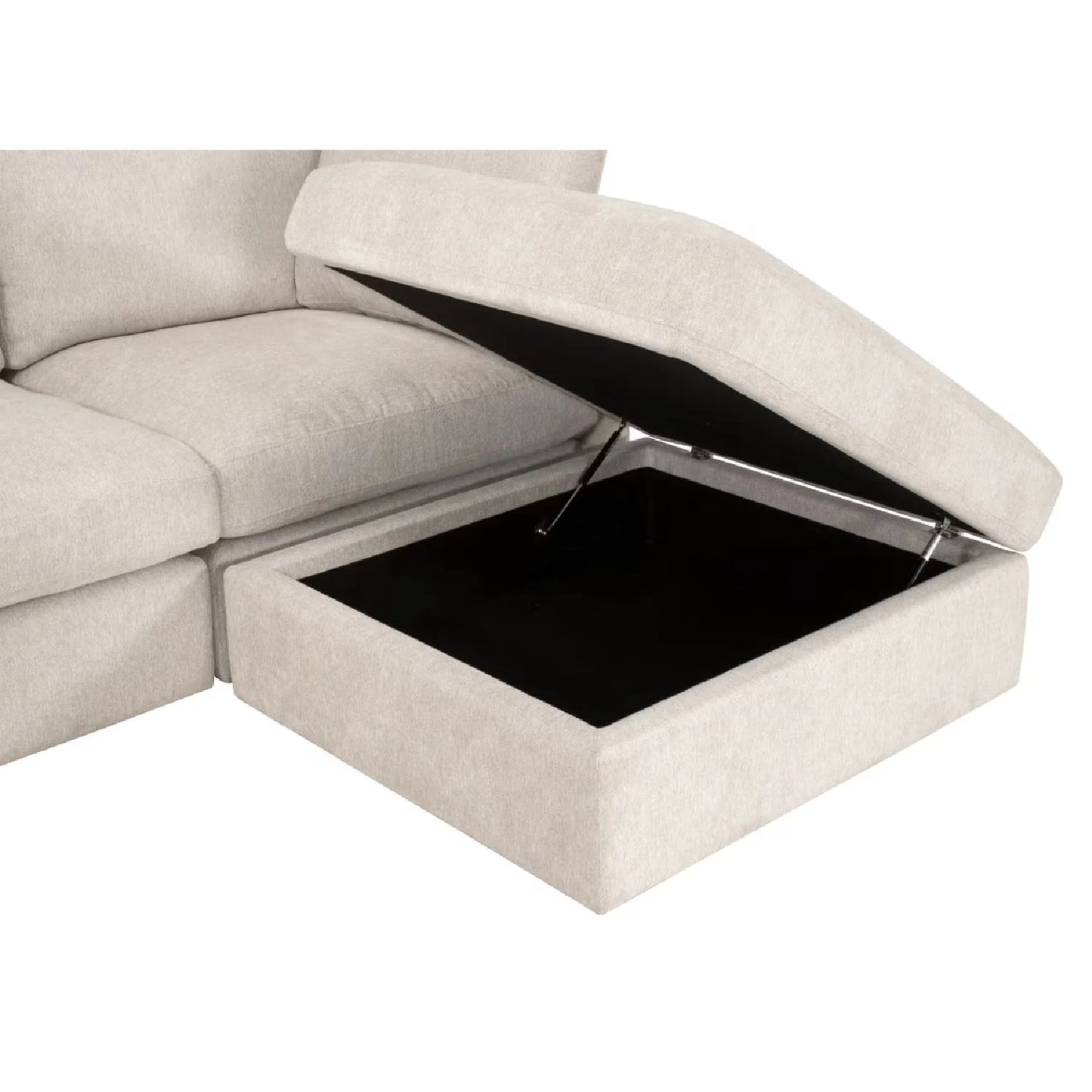 Luxury Ivory Modular Chair Modern Italian Style for Villa