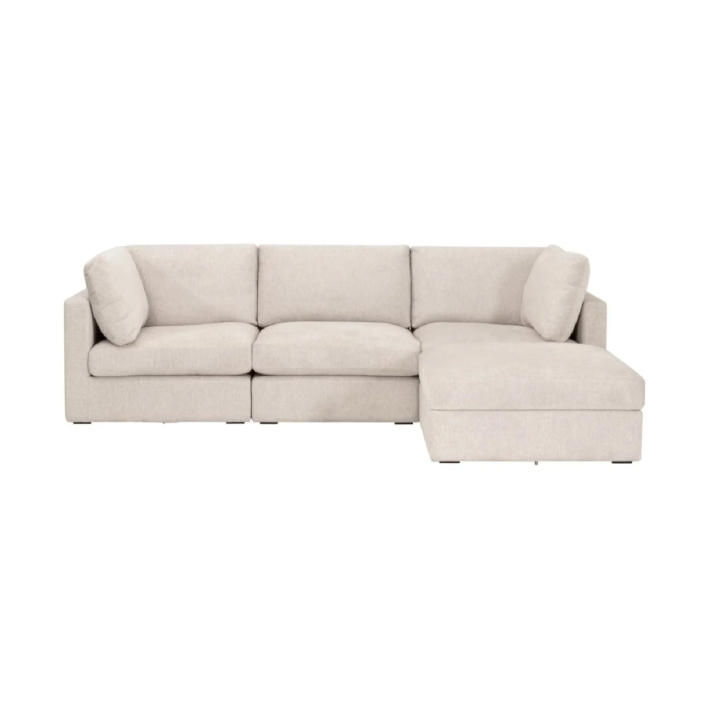 Luxury Ivory Modular Chair Modern Italian Style for Villa