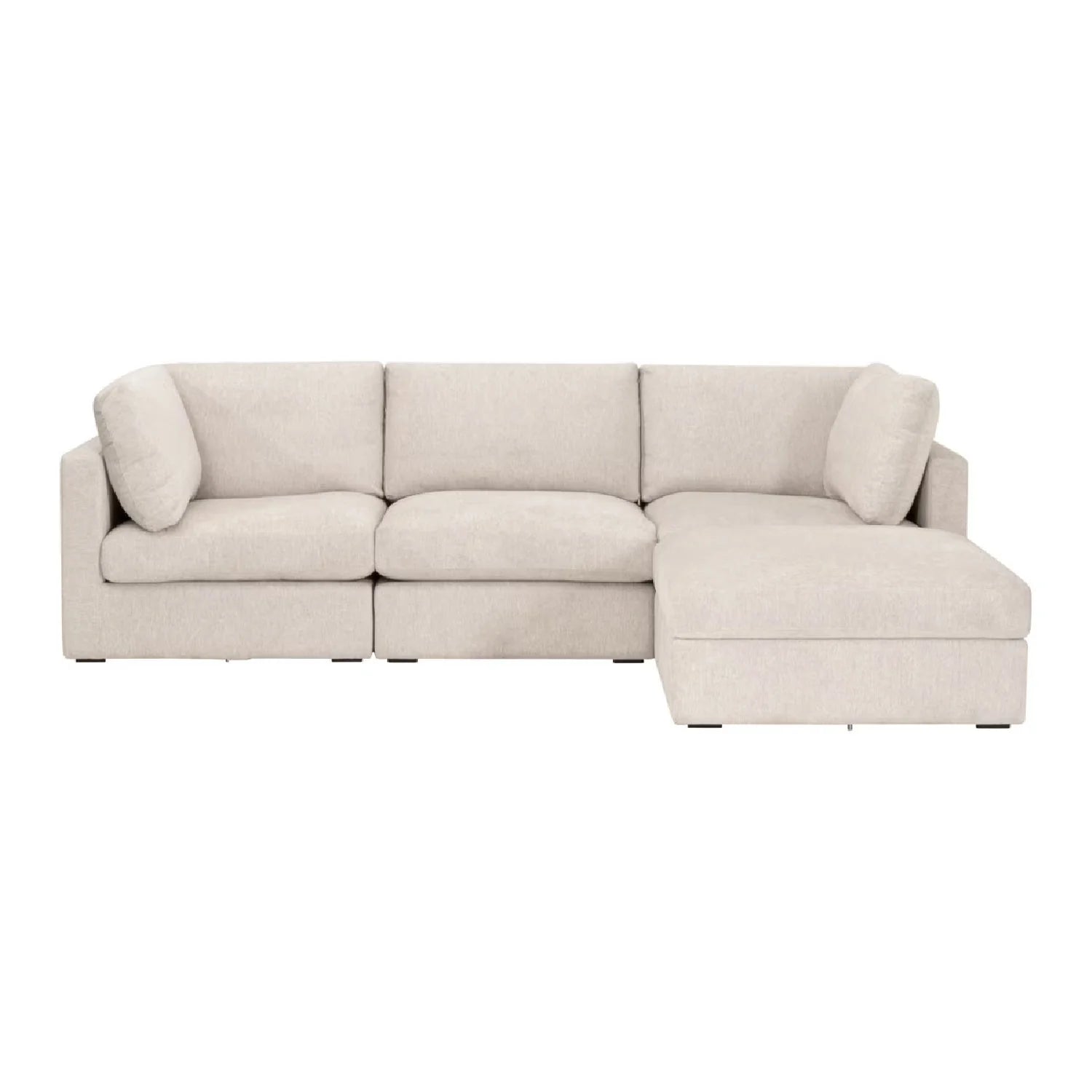 Luxury Ivory Modular Chair Modern Italian Style for Villa