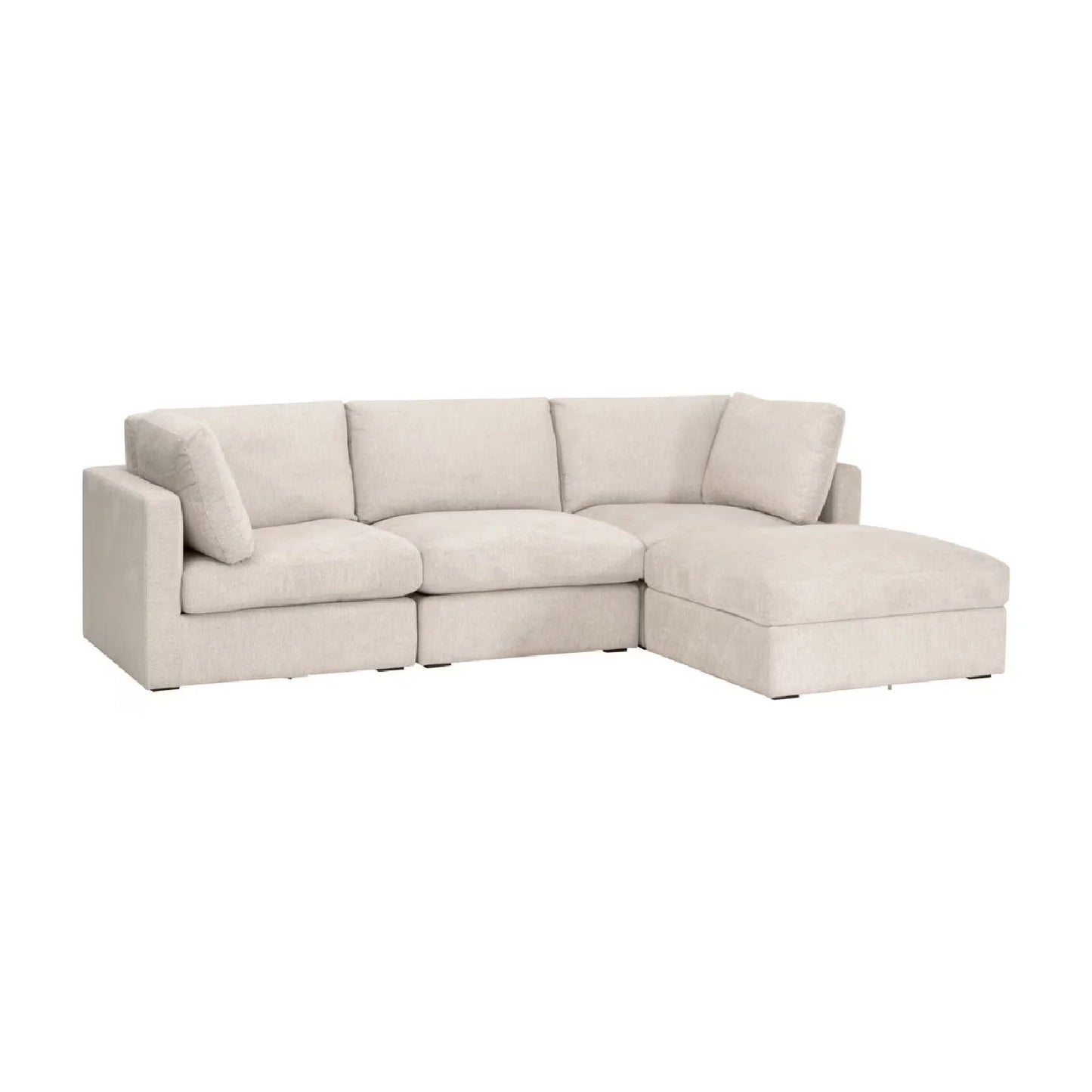 Luxury Ivory Modular Chair Modern Italian Style for Villa