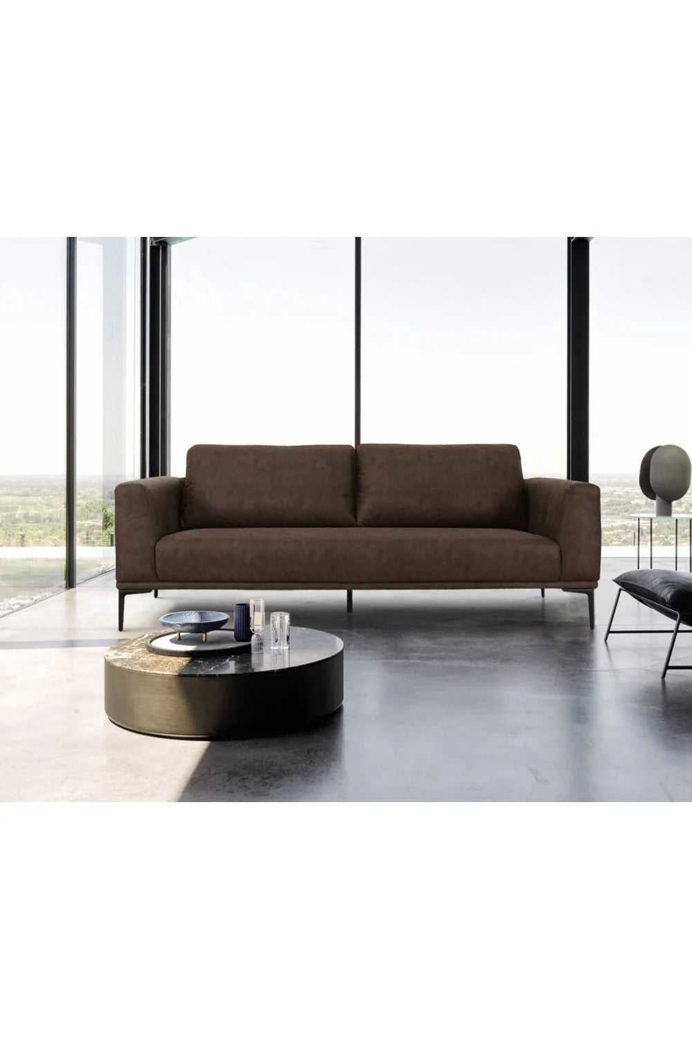 Luxury Jada Fabric Loveseat Modern Italian Style for Villa