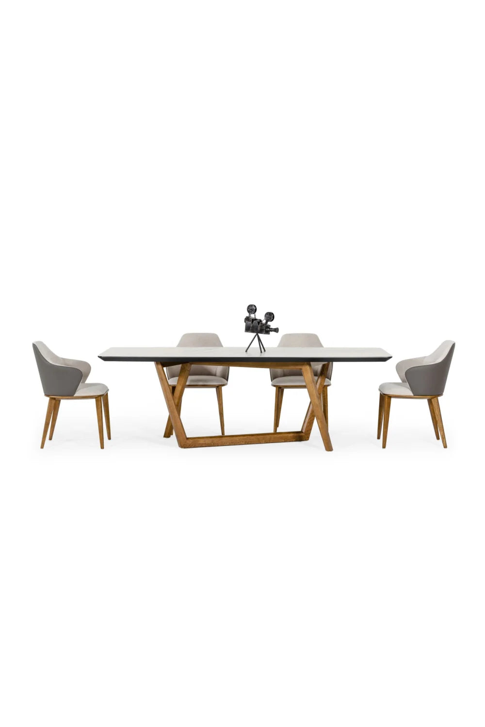 Luxury James Marble Top Dining Table Modern Italian Style for Villa