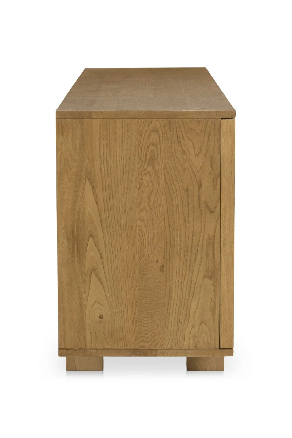 Luxury Japandi Oak 4-Door Sideboard European Style for Villa