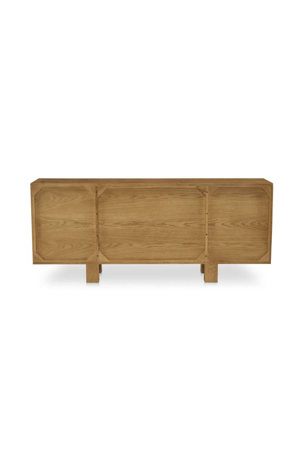 Luxury Japandi Oak 4-Door Sideboard European Style for Villa