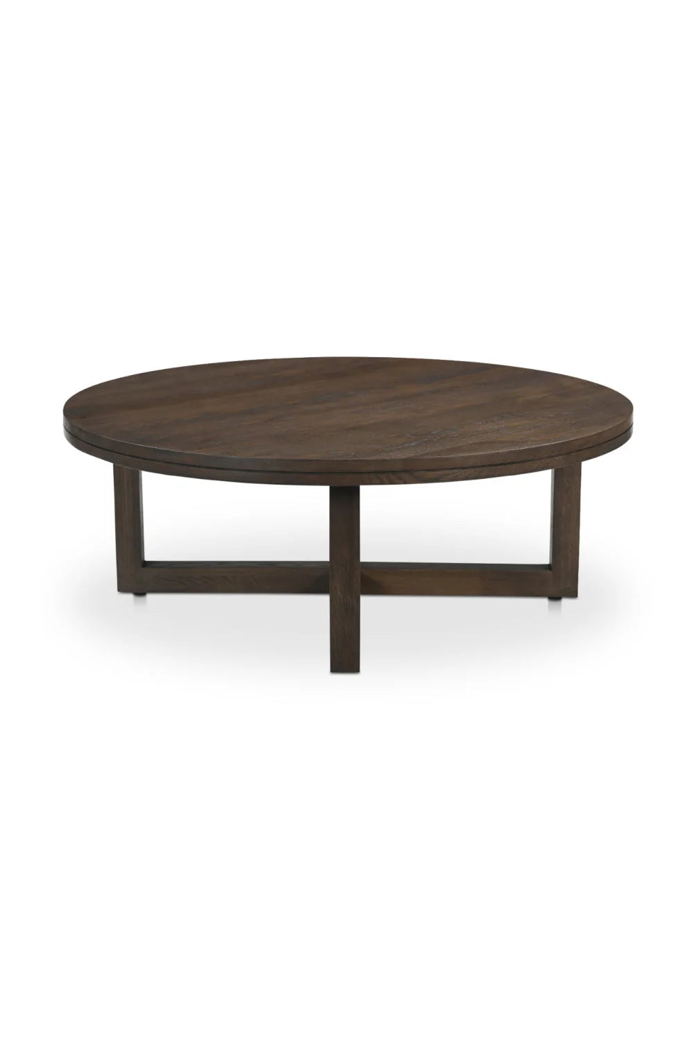 Luxury Joel Round Solid Oak Coffee Table Modern Italian Style for Villa