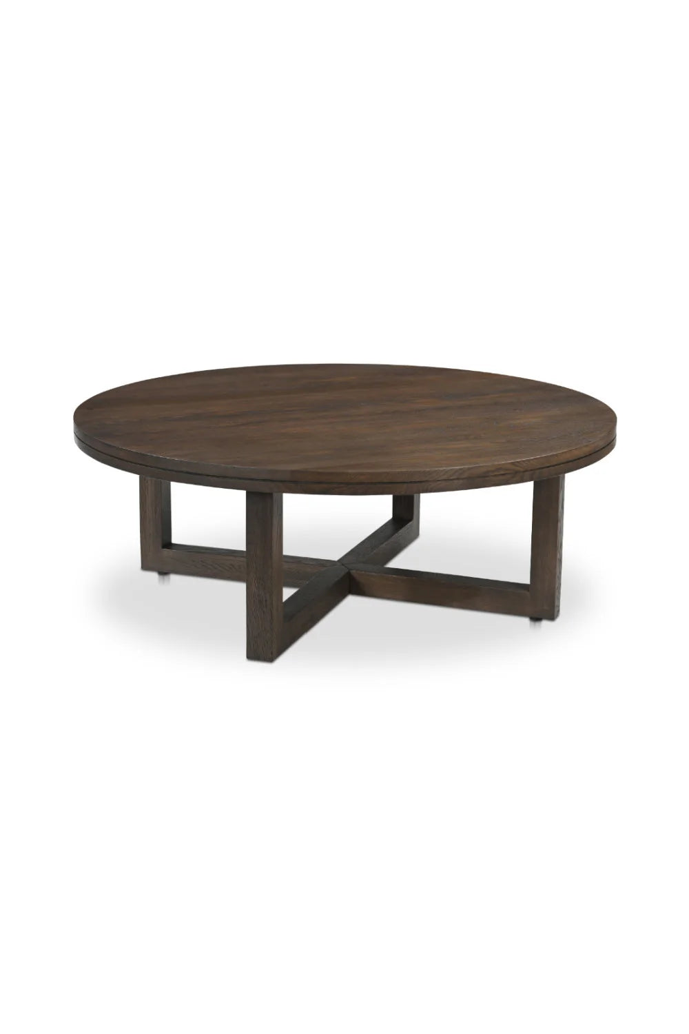 Luxury Joel Round Solid Oak Coffee Table Modern Italian Style for Villa
