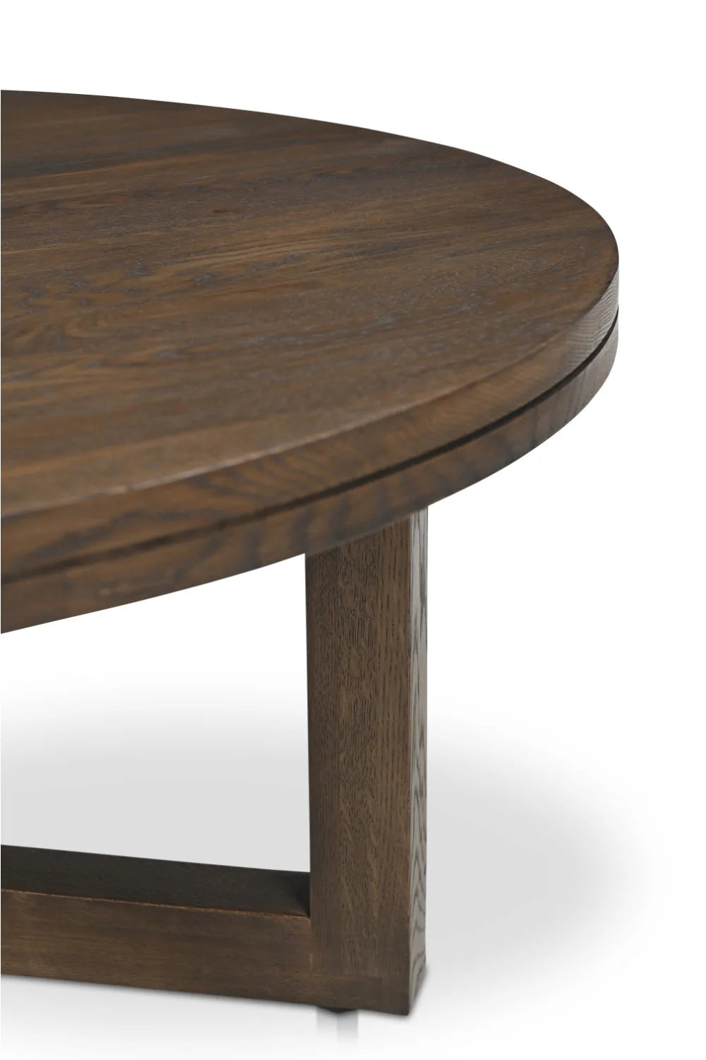 Luxury Joel Round Solid Oak Coffee Table Modern Italian Style for Villa
