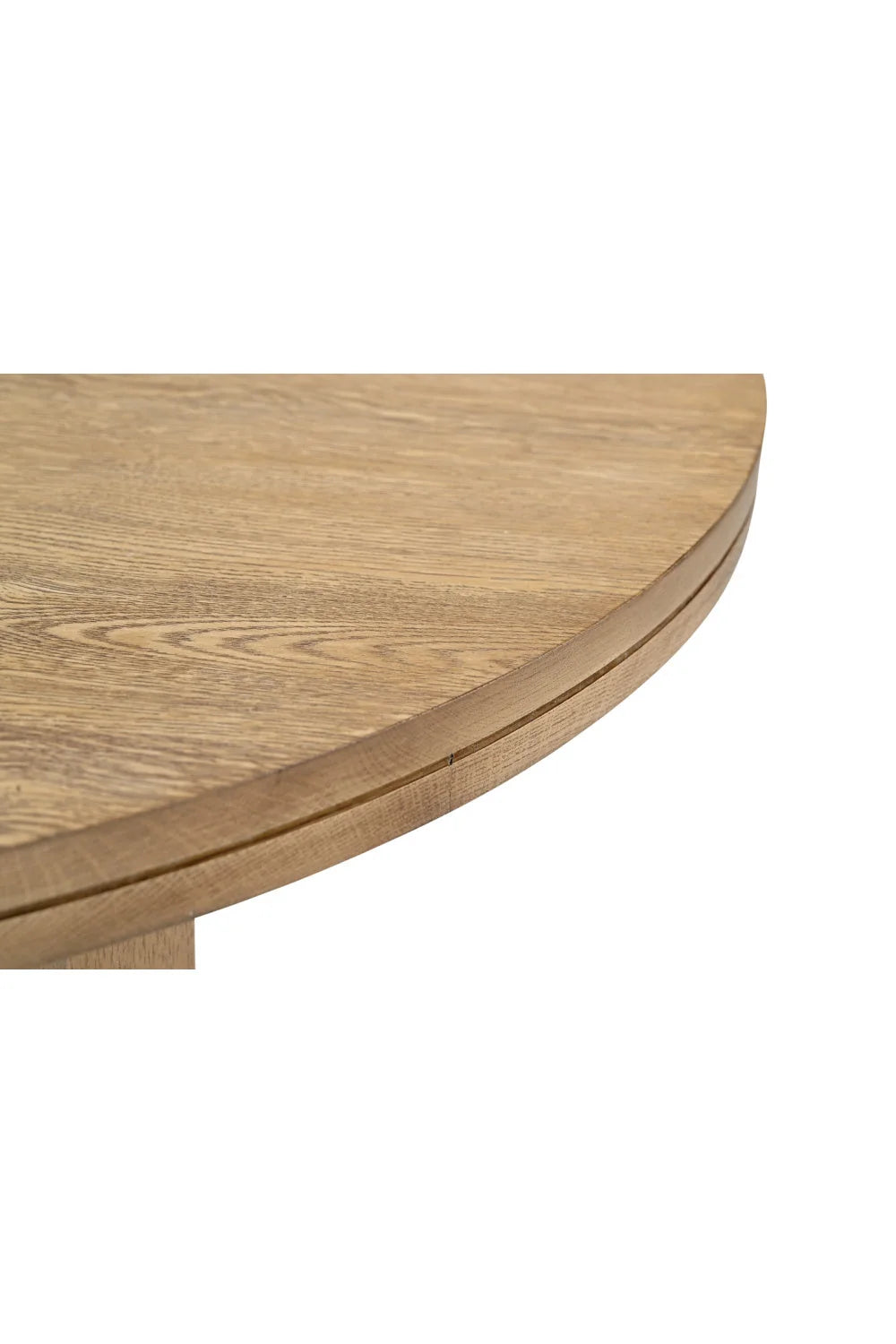 Luxury Joel Round Solid Oak Coffee Table Modern Italian Style for Villa