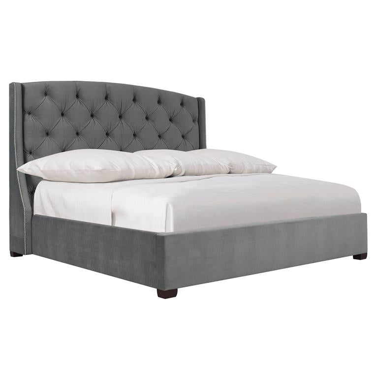 Luxury Jordan Fabric Shelter Bed Modern Italian Style for Villa