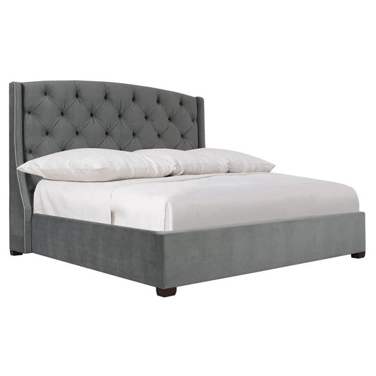 Luxury Jordan Fabric Shelter Bed Modern Italian Style for Villa