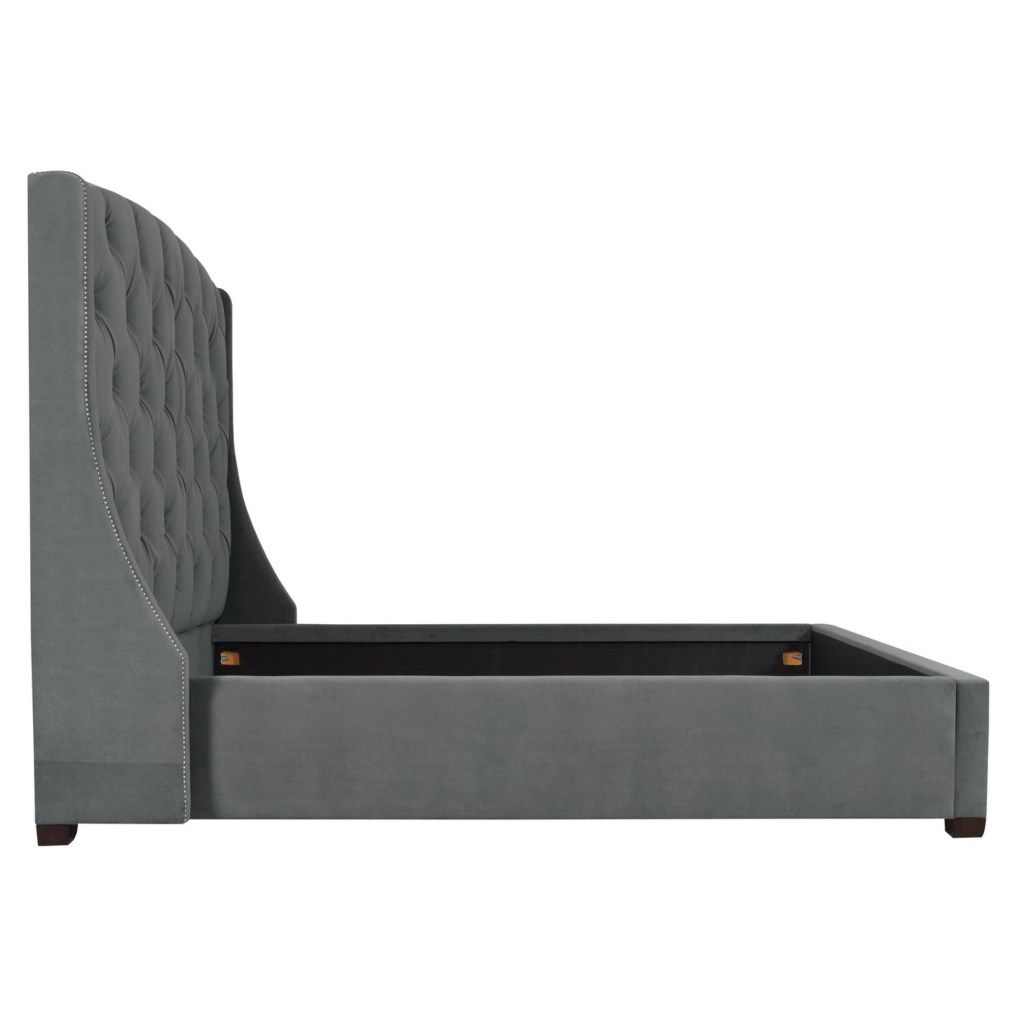 Luxury Jordan Fabric Shelter Bed Modern Italian Style for Villa