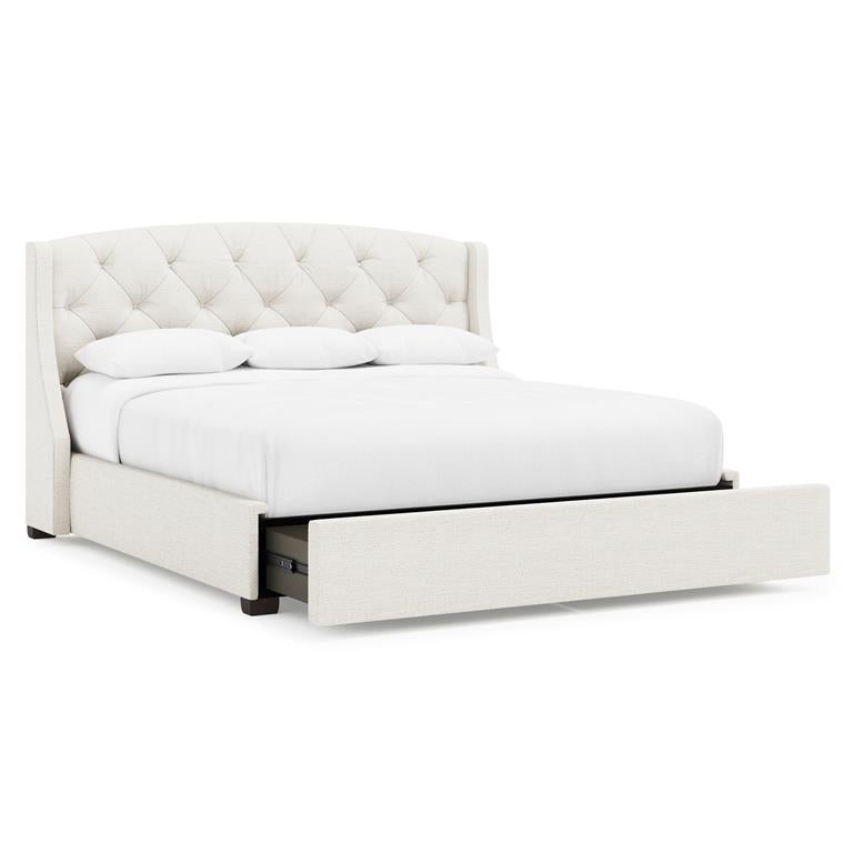 Luxury Jordan Fabric Storage Shelter Bed Modern Italian Style for Villa