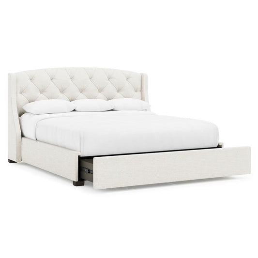 Luxury Jordan Fabric Storage Shelter Bed Modern Italian Style for Villa