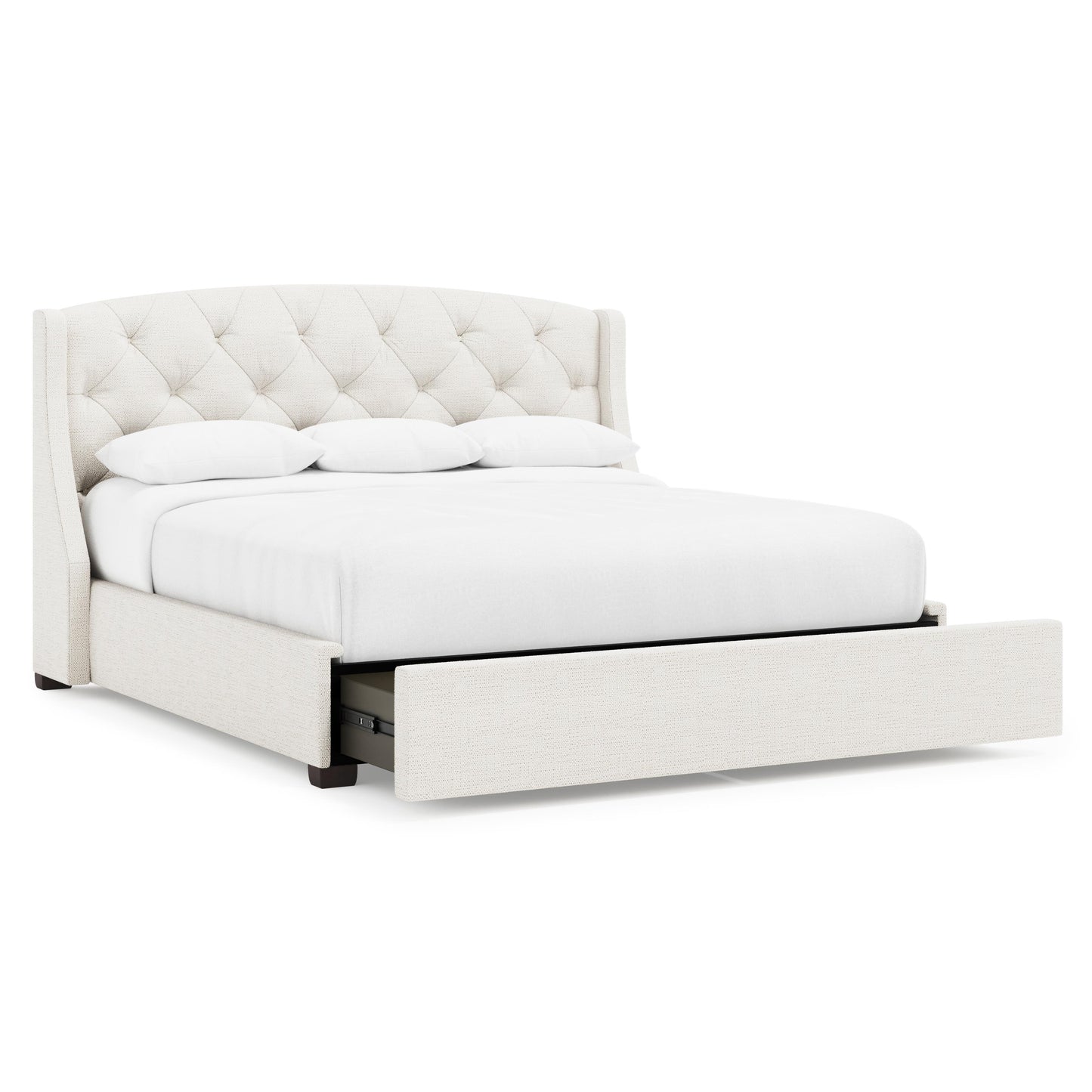 Luxury Jordan Fabric Storage Shelter Bed Modern Italian Style for Villa