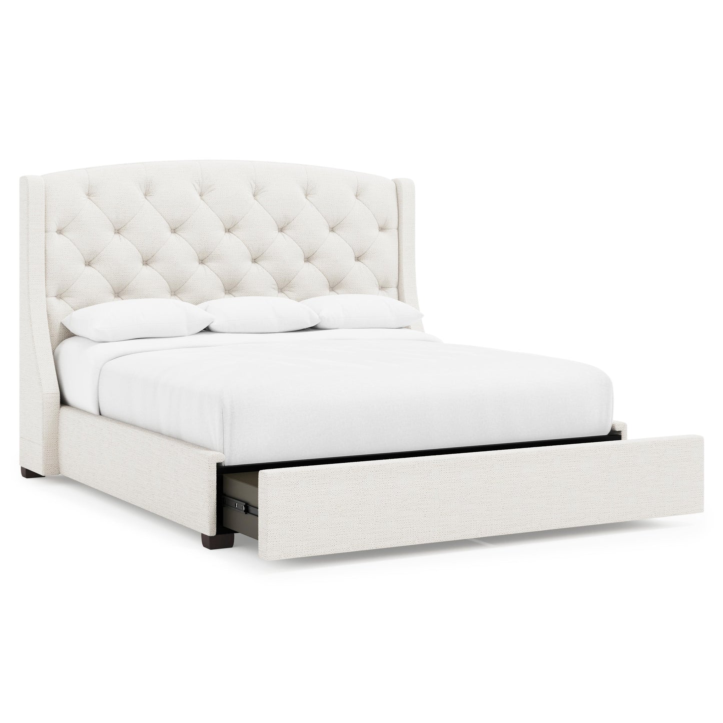 Luxury Jordan Fabric Storage Shelter Bed Modern Italian Style for Villa